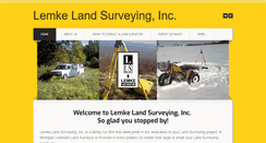 Desktop Screenshot of lemkelandsurveying.com